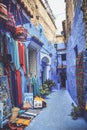 Shops in Chefchaouen, Morocco Royalty Free Stock Photo