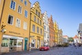 Shops at the colorful market square of Osnabruck