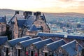 Entrance to Edinburgh Castle at dusk