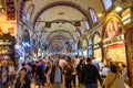 Shops inside Grand Bazaar in Istanbul, Turkey Royalty Free Stock Photo