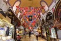 Shops inside Grand Bazaar in Istanbul, Turkey