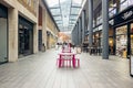 Shops inside Old Spitalfields Market in London