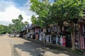 Shops in Mae Khachan hot springs in Chiang Rai Thailand