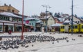 View of Shops at main square of Bascarsija historical district in Sarajevo, Bosnia and Herzegovina Royalty Free Stock Photo