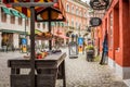 Shops in the old town of Malmoe, Sweden Royalty Free Stock Photo
