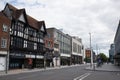 Shops and restaurants on Above Bar Street in Southampton, Hampshire, UK