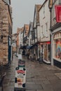 Shops and restaurants on Cheap Street in Frome, UK