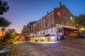 Shops and restaurants at River Street in downtown Savannah in Ge Royalty Free Stock Photo