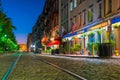 Shops and restaurants at River Street in downtown Savannah in Ge Royalty Free Stock Photo