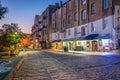 Shops and restaurants at River Street in downtown Savannah in Ge Royalty Free Stock Photo