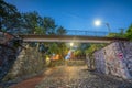 Shops and restaurants at River Street in downtown Savannah in Ge Royalty Free Stock Photo