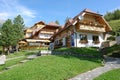 Shops of Smokovec in Slovakia. Royalty Free Stock Photo