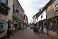 Shops on ST Mary`s Street in Wallingford, Oxfordshire in the UK