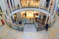 Shops and staircase in shopping mall