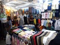 Shops and stalls inside the Greenhills Shopping Center. Royalty Free Stock Photo