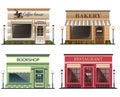 Shops and stores icons set Royalty Free Stock Photo