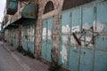 Shops welded tight by the Israeli Defense Forces in apparent pro
