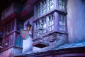 Shops windows display with magic objects in Diagon Alley from Harry Potter film. Warner Brothers Studio. UK Royalty Free Stock Photo