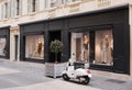 Shops windows and front of the entrance