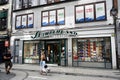 Shopwindow of Slumberland librairie store in LiÃ¨ge Royalty Free Stock Photo