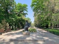 Shoqan Walikhanov monument in Almaty, Kazakhstan