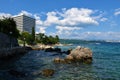 Shore of the Adriatic sea in the town of Opatija