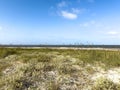 The shore of the Atlantic Ocean at Fort Clinch State Park in Florida Royalty Free Stock Photo