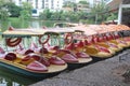 Shore of the boat in SHEKOU park