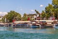 Shore of the Dalyan River, Turkey Royalty Free Stock Photo