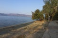 The shore of the high lake of Sevan Royalty Free Stock Photo