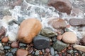 Shore image on Lake Superior in Northern Minnesota Background Royalty Free Stock Photo