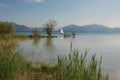 Shore of Lake Chiemsee Royalty Free Stock Photo