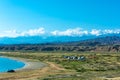 On the shore of Lake Issyk-Kul, Kyrgyzstan. Royalty Free Stock Photo