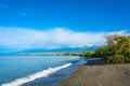 On the shore of lake Issyk-Kul, Kyrgyzstan. Royalty Free Stock Photo