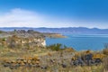 Shore of Sevan lake, Armenia Royalty Free Stock Photo