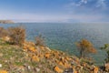 Shore of Sevan lake, Armenia Royalty Free Stock Photo