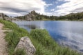 On the shore of Sylvan Lake. Royalty Free Stock Photo