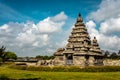 Shore temple built by Pallavas is UNESCOs World Heritage Site located at Mamallapuram or Mahabalipuram in Tamil Nadu, South India Royalty Free Stock Photo