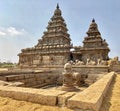 Shore temple in Mahabalipuram, Tamilnadu Royalty Free Stock Photo