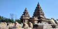 Beautiful Shore Temple at Mamalapuram, Tamilnadu, India