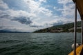 Shore of town Stresa on Italian Lago di Maggiore Royalty Free Stock Photo