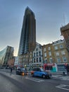 Shoreditch in London, residential tower