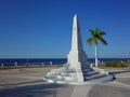 The shorefront promenade of Campeche in Mexico Royalty Free Stock Photo