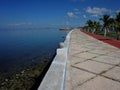 The shorefront promenade of Campeche in Mexico Royalty Free Stock Photo