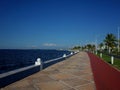 The shorefront promenade of Campeche in Mexico