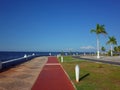 The shorefront promenade of Campeche in Mexico