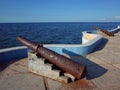 The shorefront promenade of Campeche in Mexico Royalty Free Stock Photo