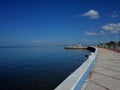 The shorefront promenade of Campeche in Mexico