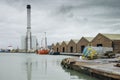 Shoreham power station and harbour