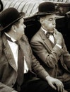 SHOREHAM-BY-SEA, WEST SUSSEX/UK - AUGUST 30 : Laurel and Hardy l Royalty Free Stock Photo